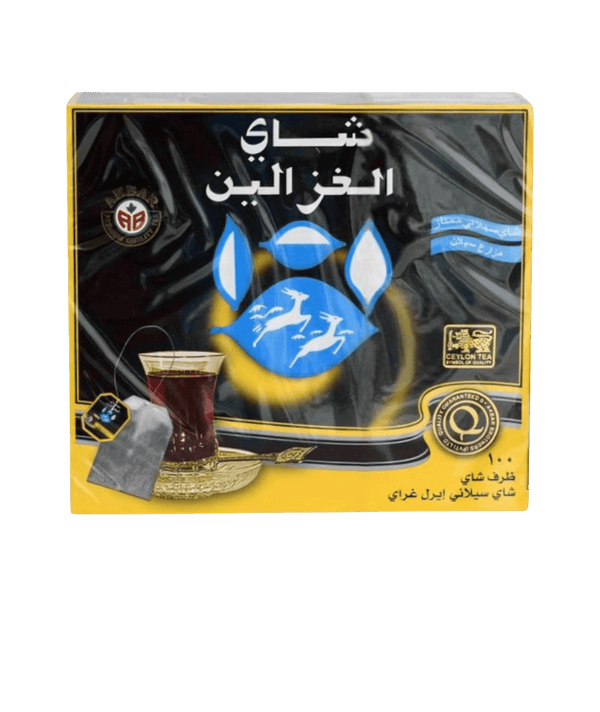 شاي الغزالين كرتون أسود علاق 100 جرام الشاي شاي الغزالين كرتون أسود علاق 100 كيس - تجربة مذاق استثنائية