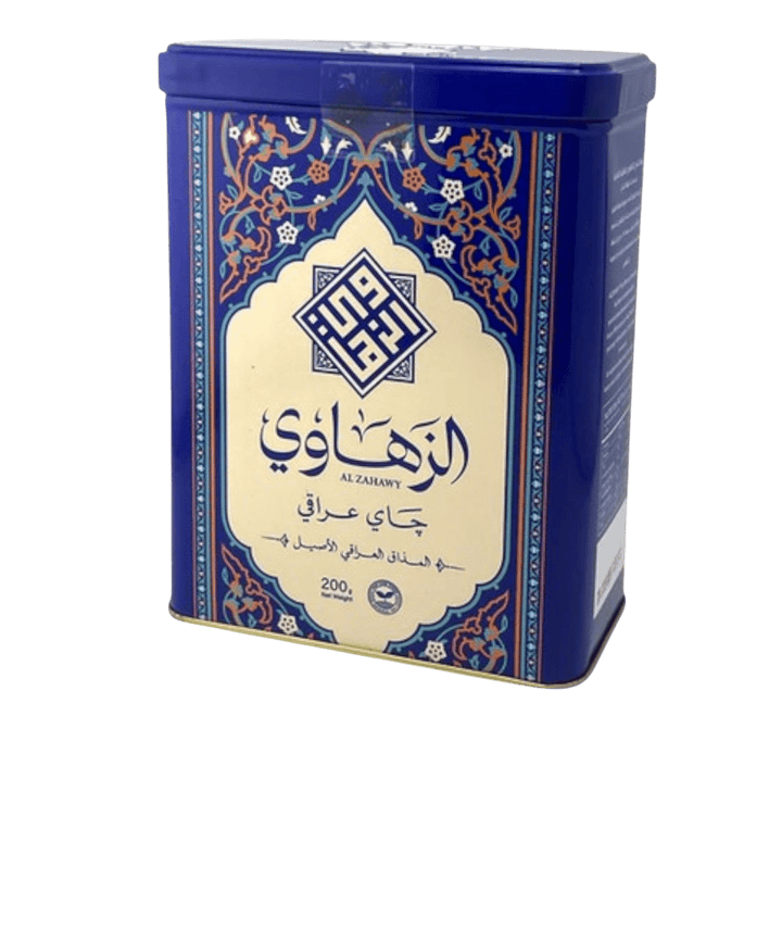 شاي الزهاوي شاي الزهاوي شاي الزهاوي عراقي 200 جرام علبة معدنية