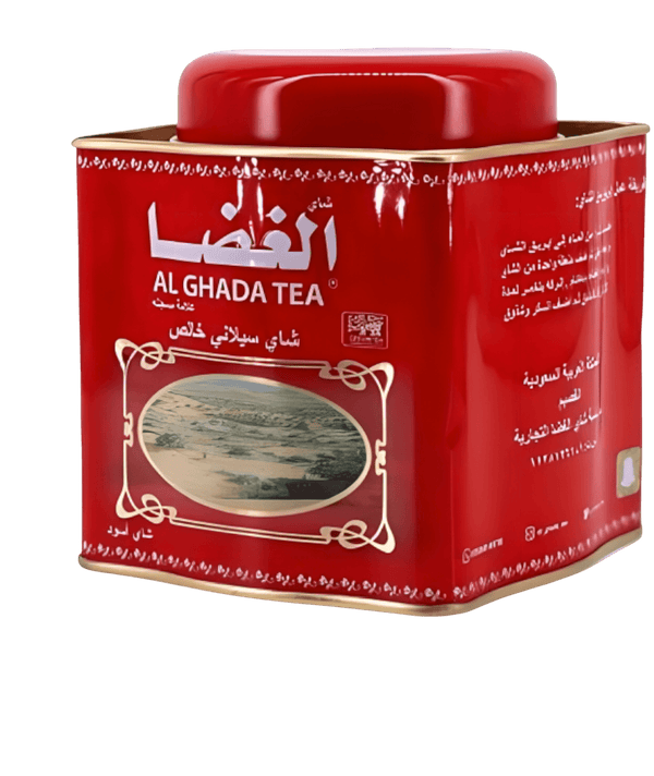 شاي الغضا علبة حديد احمر 235 غ الشاي شاي الغضا رويال علبة حديد احمر 235 جرام - تجربة مذاق استثنائية