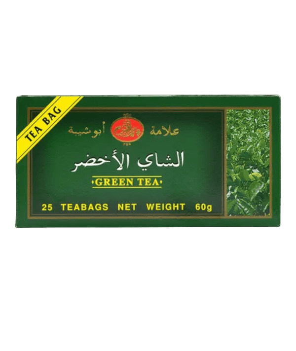 الشاي الاخضر علامة ابوشيبه الشاي الشاي الاخضر علامة ابو شيبه 25  ظرف
