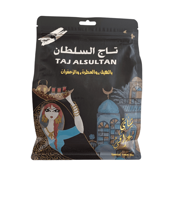 تاج السلطان شاي عراقي أصلي 400 جرام الشاي تاج السلطان شاي عراقي أصلي بالهيل والعطرة والزعفران 400 جرام - تجربة مذاق استثنائية