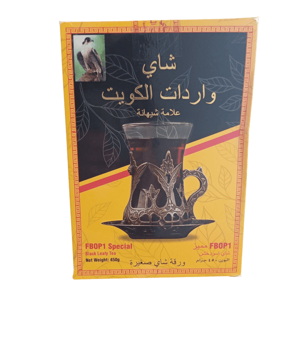 شاي واردات الكويت شاي واردات الكويت شاي واردات الكويت شيهانة أسود خشن - 450 جرام علبة كرتون