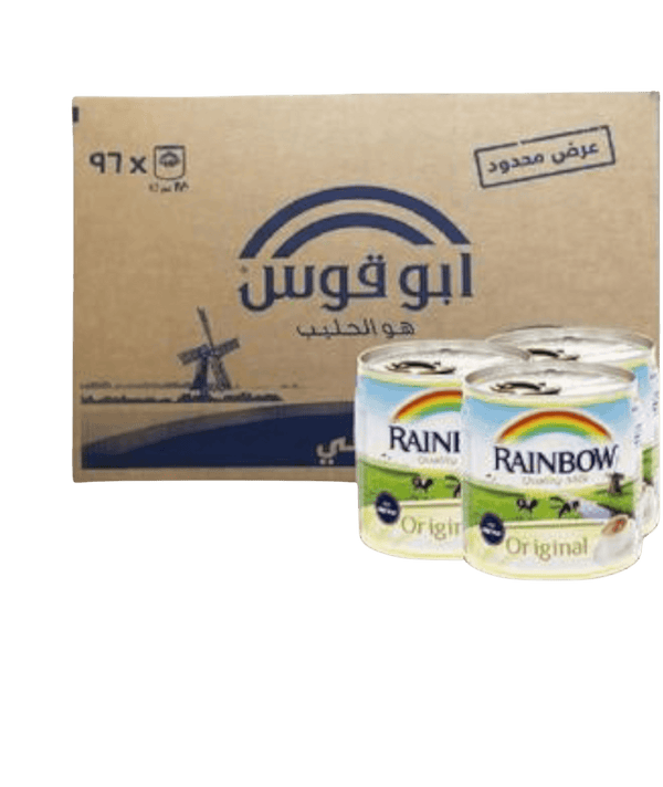 رينبو حليب مبخر أبوقوس 96*170 ملي Rainbow other اخرى رينبو حليب مبخر  أبوقوس 96*170 ملي Rainbow