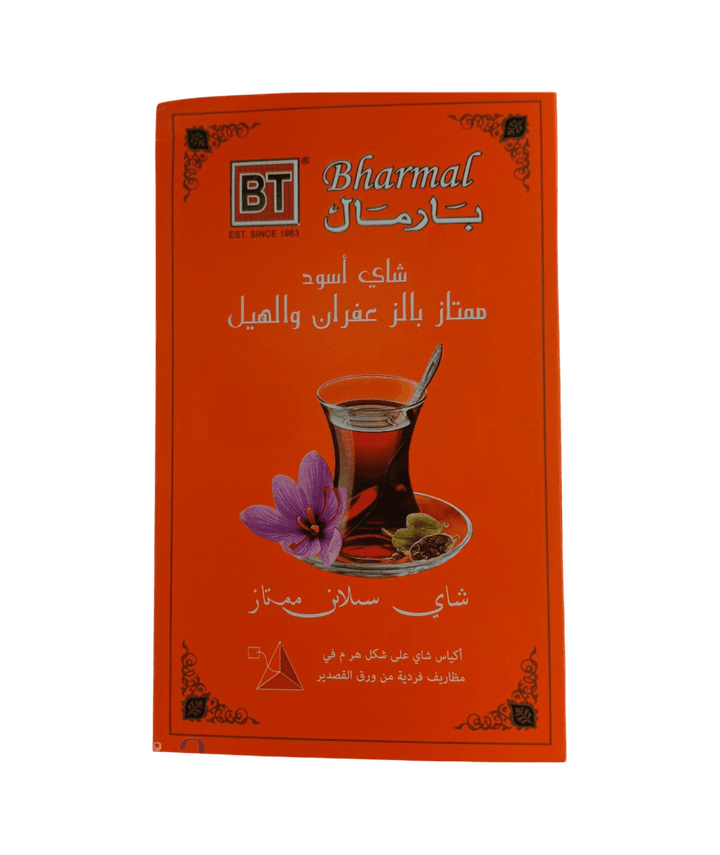شاي اسود ممتاز بالزعفران والهيل الشاي شاي اسود ممتاز بالزعفران والهيل - تجربة مذاق استثنائية