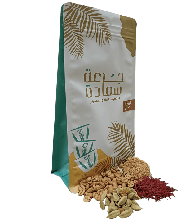 قهوة سعودية VIP مخلوطه بالزعفران والهيل قهوة عربية قهوة سعودية VIP بالهيل والزعفران شقراء - نكهة عربية أصيلة وغنية